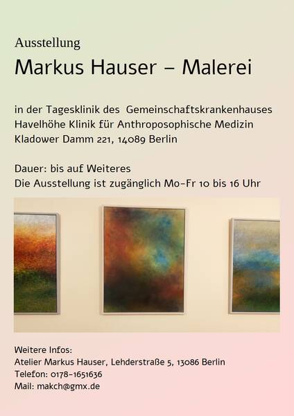 Markus Hauser-Malerei (Mo - Fr)