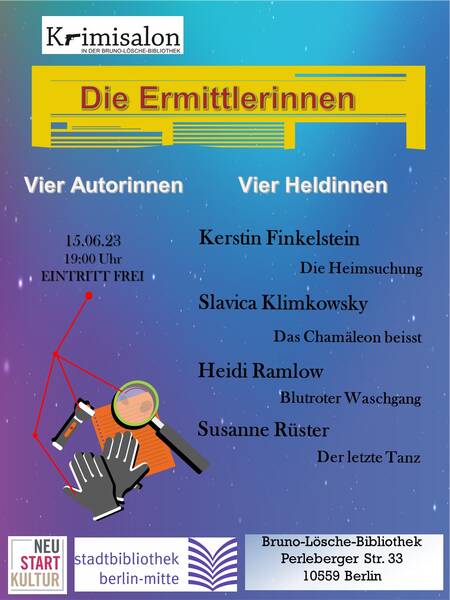 Die Mörderischen Schwestern im einzigen Krimisalon Berlins zu Gast