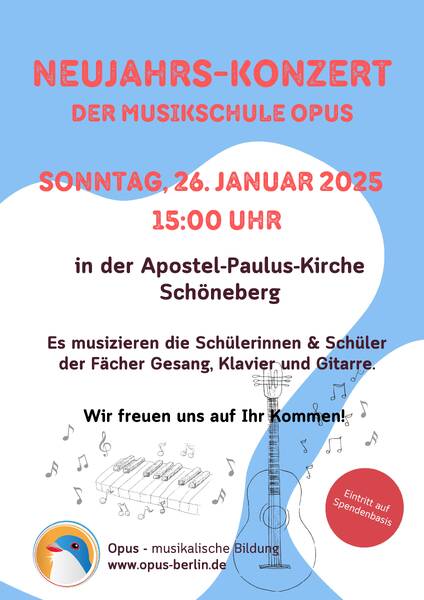 Neujahrs-Konzert der Musikschule OPUS