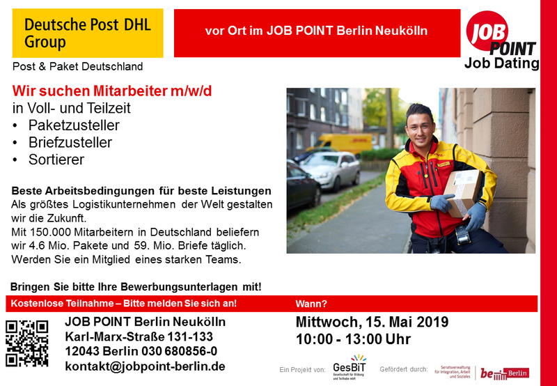 Job Dating mit Deutsche Post DHL Group
