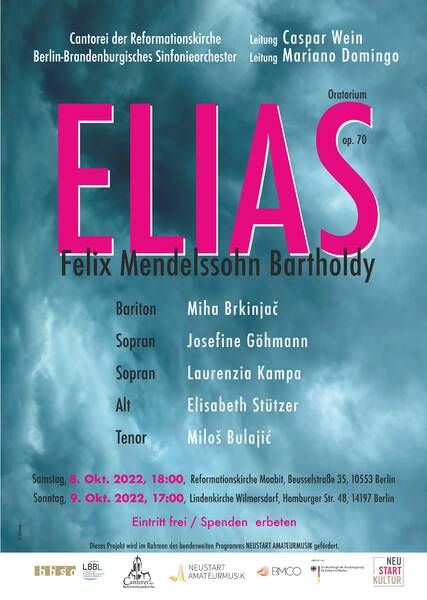 Elias - Oratorium von Felix Mendelssohn Bartholdy