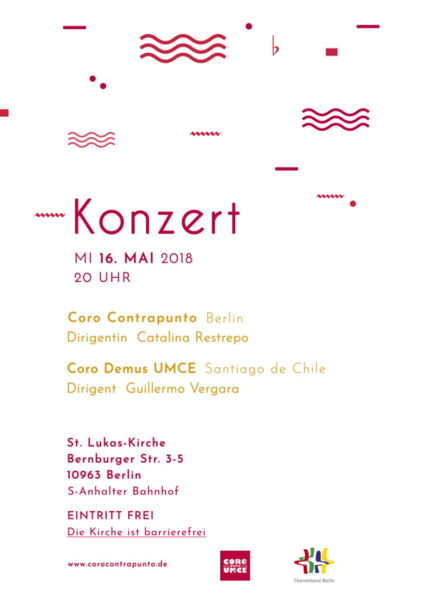 Chor-Doppelkonzert mit Gästen aus Chile