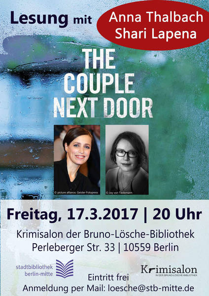 The Couple Next Door - Buchpremiere mit Shari Lapeña und Anna Thalbach 