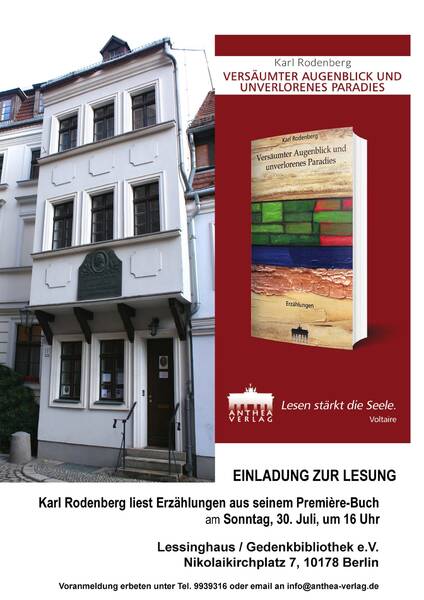 Lesung im Lessinghaus mit Karl Rodenberg