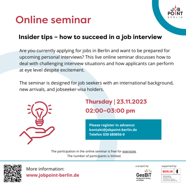 Insider tips – how to succeed in a job interview