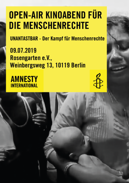 Open-Air-Kinoabend für die Menschenrechte