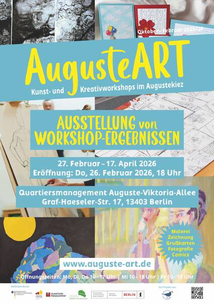 AugusteART – Ausstelllung mit Workshop-Ergebnissen