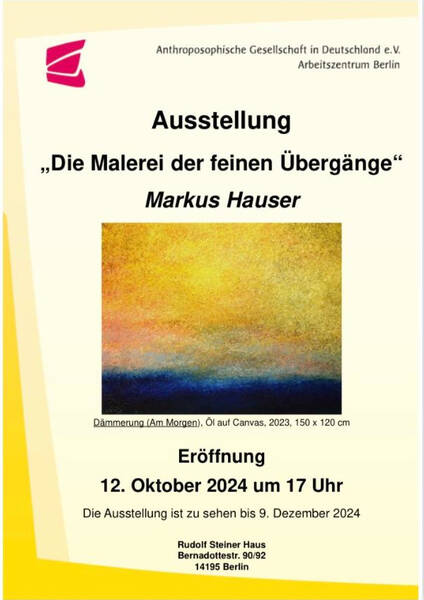 Ausstellung - Markus Hauser, Malerei (Di- Fr)