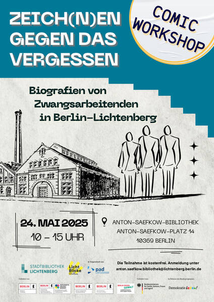 Workshop: Zeich(n)en gegen das Vergessen Biografien von Zwangsarbeitenden in Berlin-Lichtenberg 