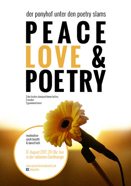 PEACE, LOVE & POETRY in der radioeins-Dachlounge!