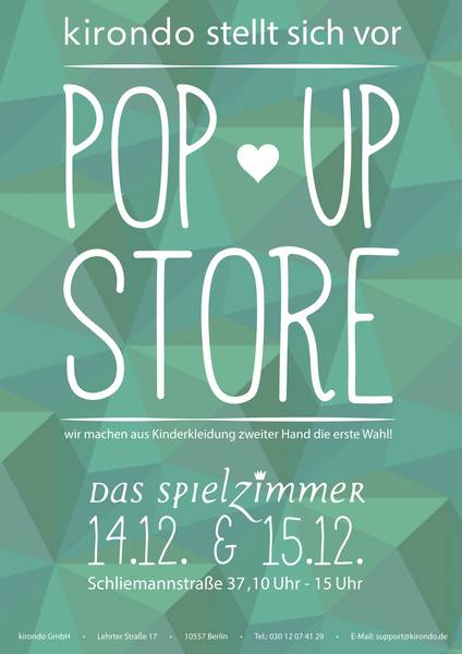 kirondo Pop-Up-Store!