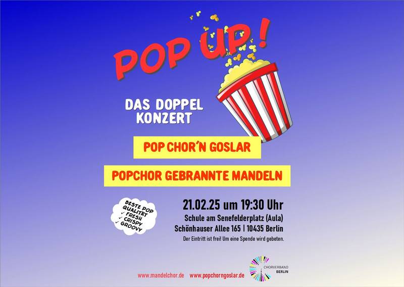PopUp! - PopChor Doppelkonzert @SenefelderPlatz