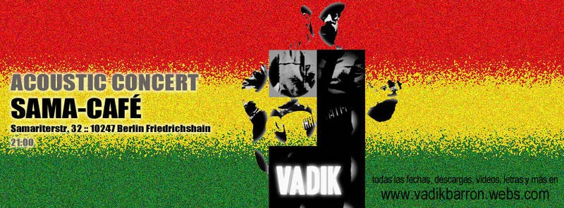 Vadik, Bolivian singer-songwriter at Sama-Café