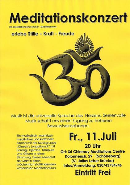 Meditationskonzert - erlebe Stille, Kraft, Freude