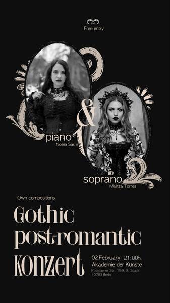 Konzert Gothic Post-Romantic Noelia Sarris Melitza Torres