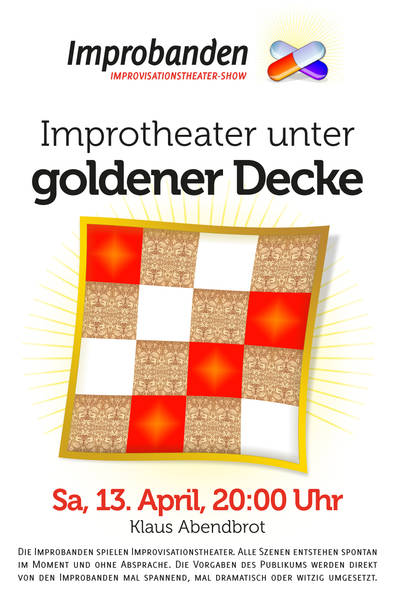 Impro unter goldener Decke am 13.4. im Klaus Abendbrot