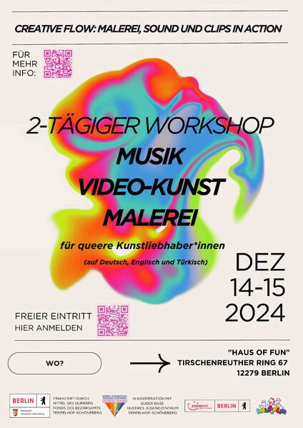 Creative Flow: Malerei, Sound und Clips in Aktion