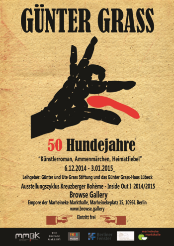 Ausstellung: Günter Grass. 50 Hundejahre. "Künstlerroman, Ammenmärchen, Heimatfibel"  