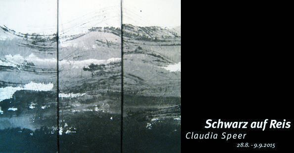 Claudia Speer "Schwarz auf Reis" — Soloausstellung [ Tuschemalerei ]