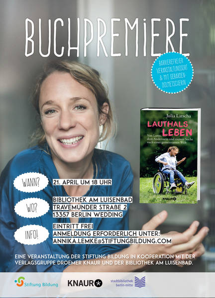 Buchpremiere mit Julia Latscha: Lauthalsleben