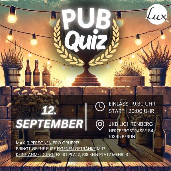 Pubquiz #13 in Lichtenberg