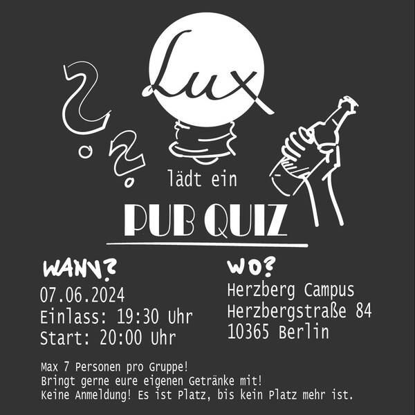 Pubquiz #6 in Lichtenberg 