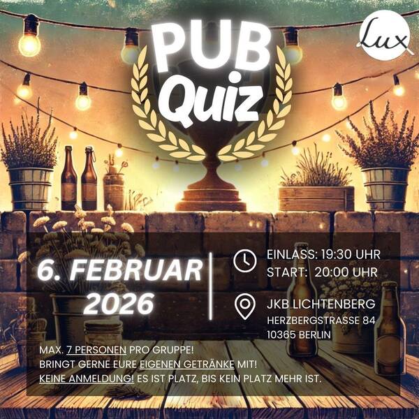 Pubquiz #15 in Lichtenberg