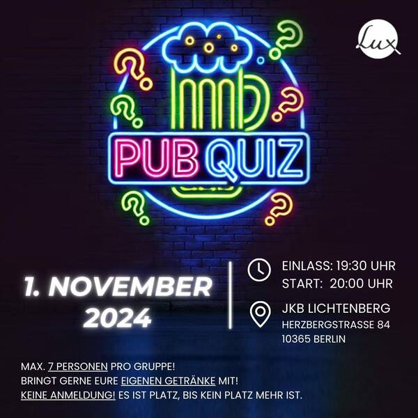 Pubquiz #8 in Lichtenberg