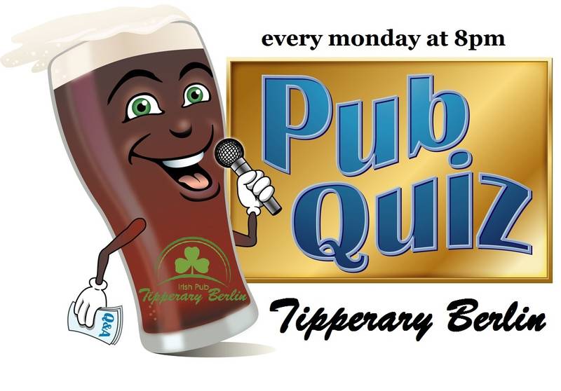 Pub Quiz - Pfingsten Spezial - im Irish Pub Berlin - Jackpot 950€ + x