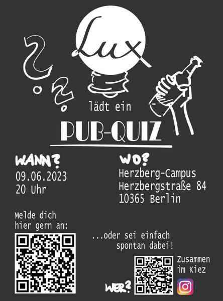 Pubquiz in Lichtenberg