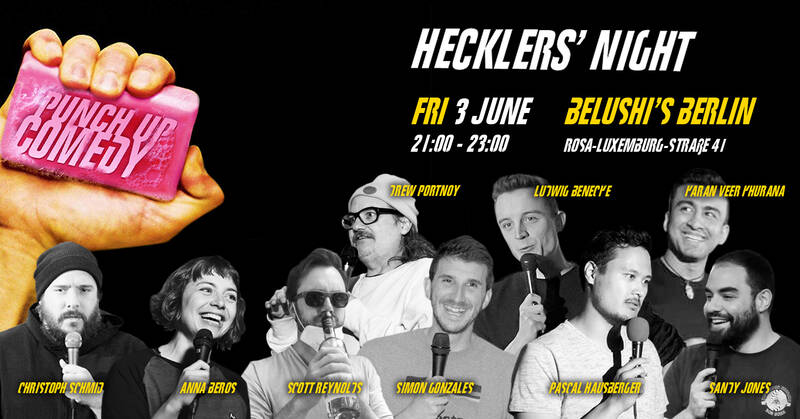 Hecklers' Comedy: Standup in English on Friday at Belushi's