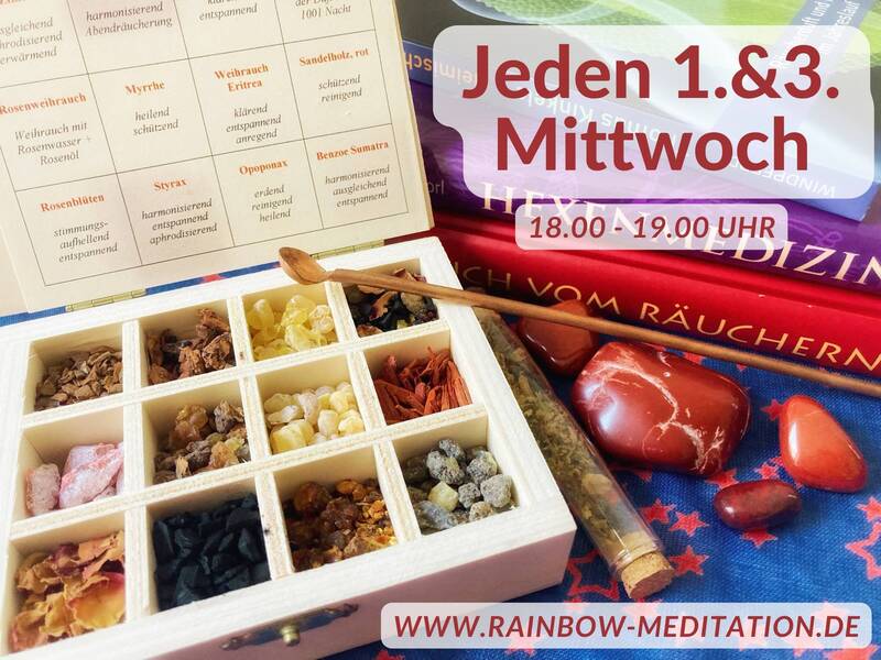 Meditieren mit Düften & Farben (Probestunde, jeden 1. & 3. Mittwoch)