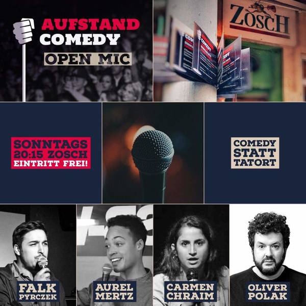 **AUFSTAND COMEDY**STAND UP COMEDY SHOW**u.a. mit OLIVER POLACK**BERLIN-MITTE(Tucholskystraße)**EINTRITT FREI**