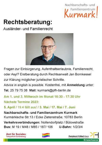 Rechtsberatung: Ausländer- und Familienrecht