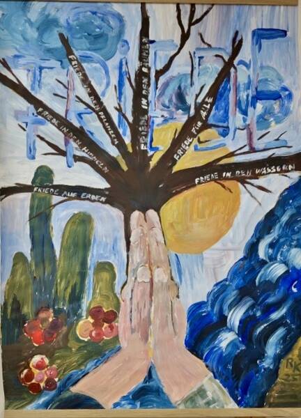 Finissage der Ausstellung “Friedensdemo” – Workshop-Arbeiten