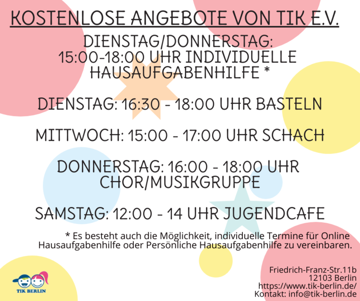 Reguläre Kostenlose Angebote von Tik 