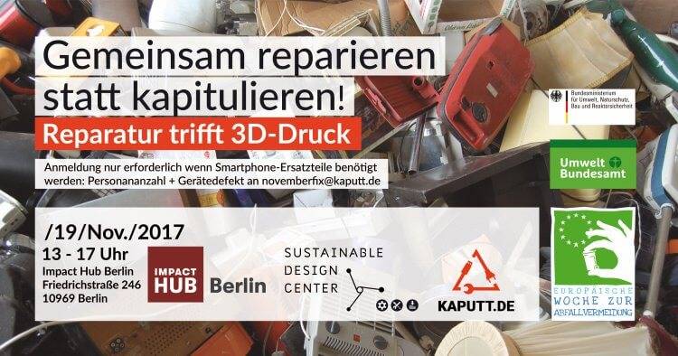 Reparatur trifft 3D-Drucker - Gemeinsam reparieren statt kapitulieren