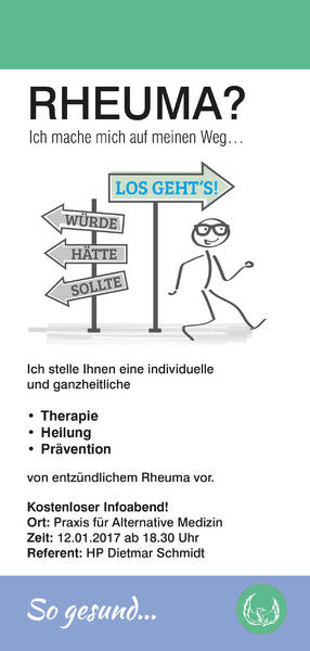 Entzündliches Rheuma ganzheitlich therapieren, heilen, vermeiden !