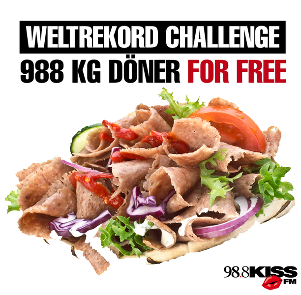 Weltrekord-Döner-Speisung: 988kg Döner for free & für alle