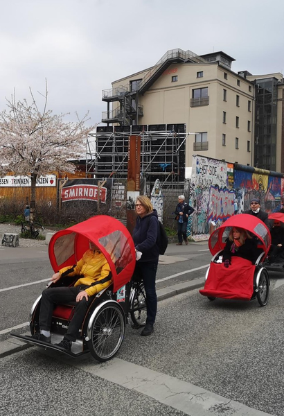 Schnupperfahrt mit Fahrrad-Rikscha auf Schenk- und Tauschmarkt