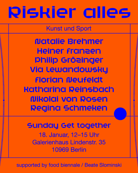 Riskier alles – Kunst und Sport Gruppenausstellung
