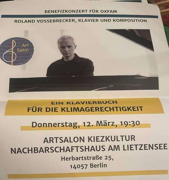 Klavierbenefiz für Oxfam