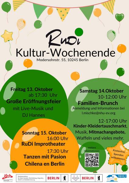 Kulturwochenende im RuDi Nachbarschaftszentrum
