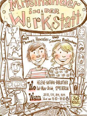  Rotierende Residenzen - Miteinander in der (Comic-) Werkstatt für Kinder