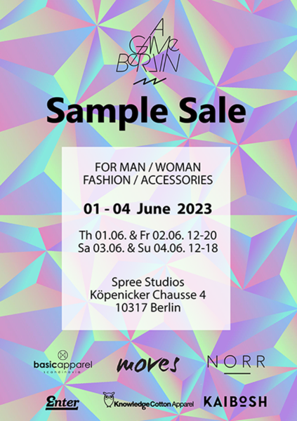 SAMPLE SALE Musterverkauf Mode & Accessoires für Frauen & Männer