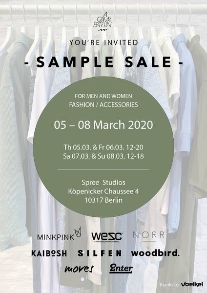 SAMPLE SALE - Berliner Fashion Agency