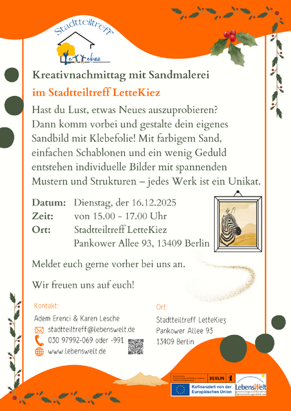 Kreativnachmittag mit Sandmalerei