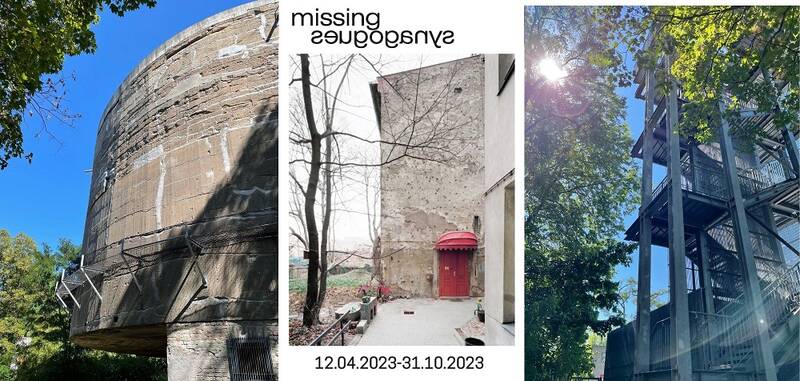 Missing Synagogues: Sonderausstellung am Informationsort Schwerbelastungskörper