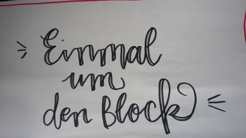 "Einmal um den Block" Offene Nachbarschafts-Schreibgruppe