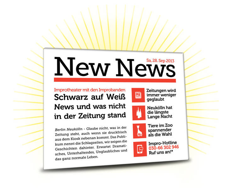 Improbanden: Schwarz auf Weiß & Impro-Hotline 